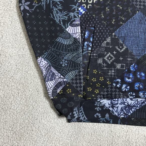 Teddy Fresh Sweatshirt Mens XS Hoodie Patchwork Grandpa Core Embroidered - Picture 5 of 16